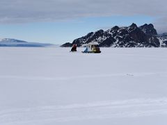 02D A Ski-doo Drags A Qamutiik Sled On The Ice Between Bylot And Baffin Islands On Our Floe Edge Adventure Nunavut Canada